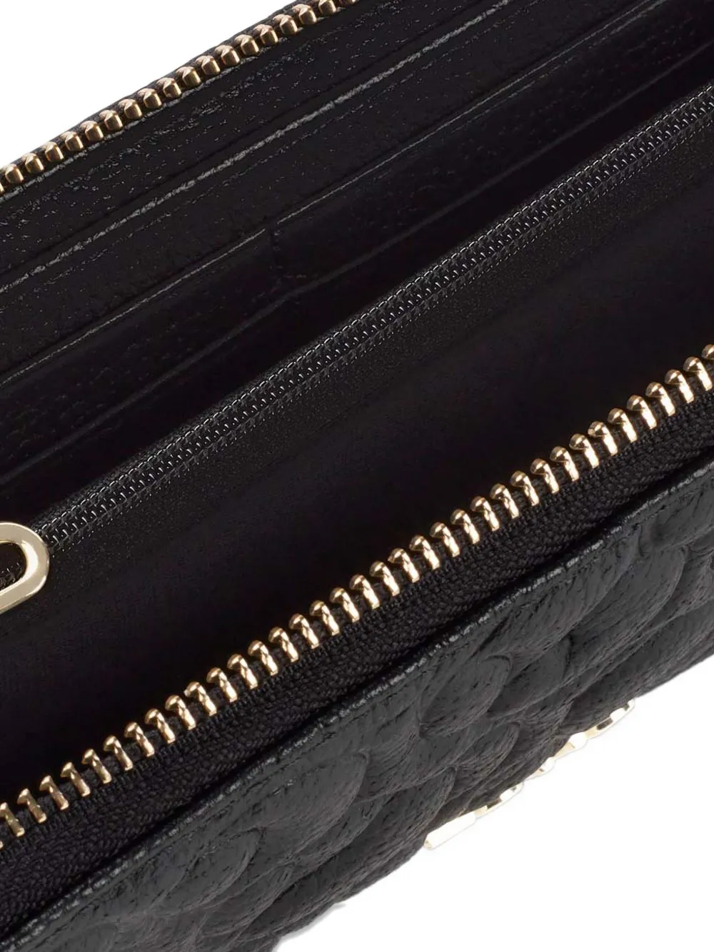 Tous Quilted Zip-around Wallet In Black