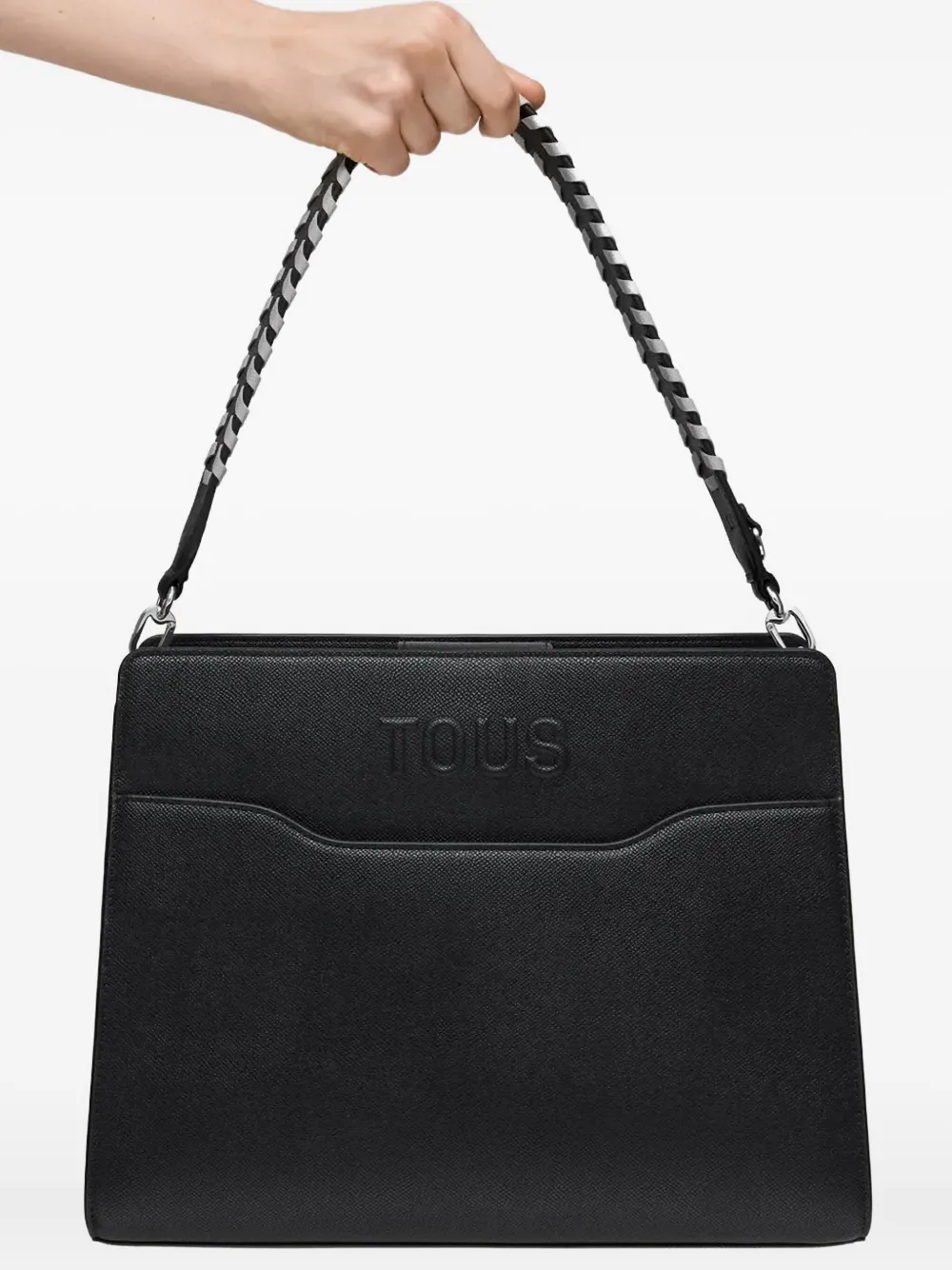 TOUS Shopper met gevlochten handgreep Zwart