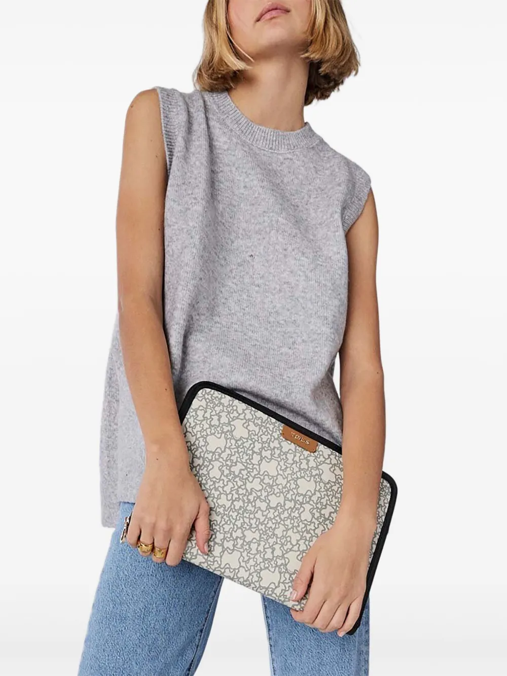 TOUS Kaos Mini laptop case - ニュートラル TOUS Kaos Mini laptop case - ニュートラル