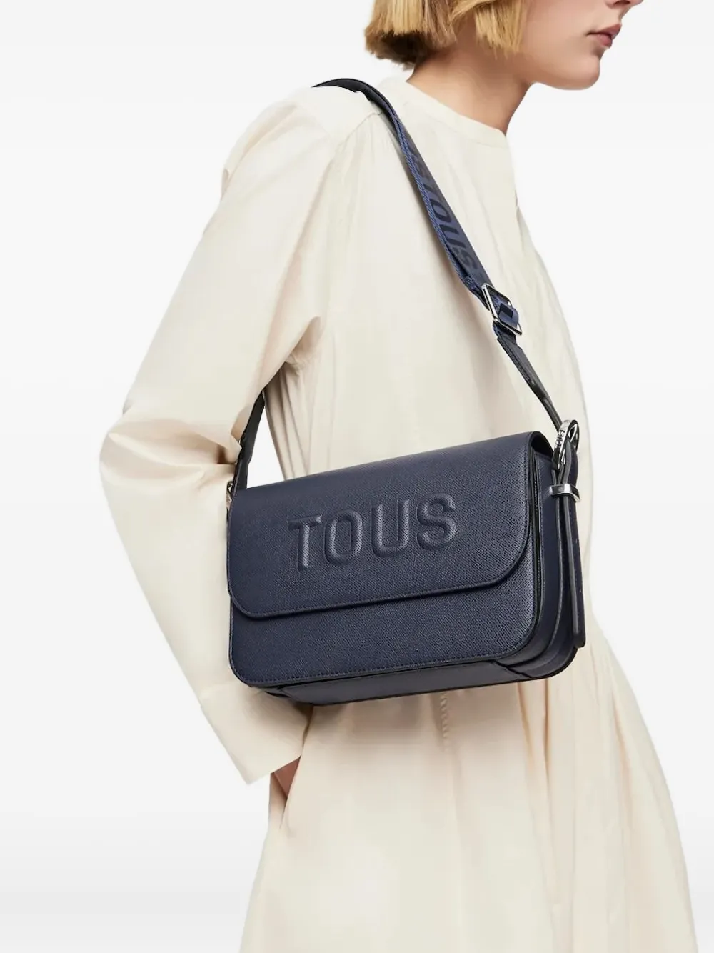 TOUS Brenda boekentas met logo-reliëf Blauw