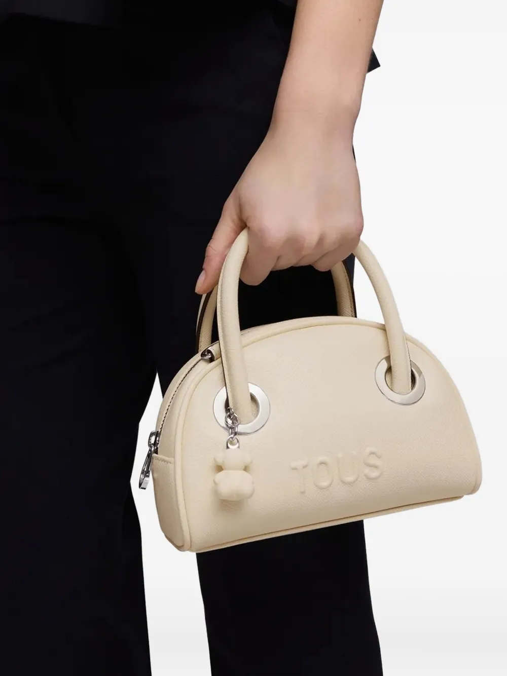 Tous Mini Poppy Dome-shaped Tote Bag In Neutral