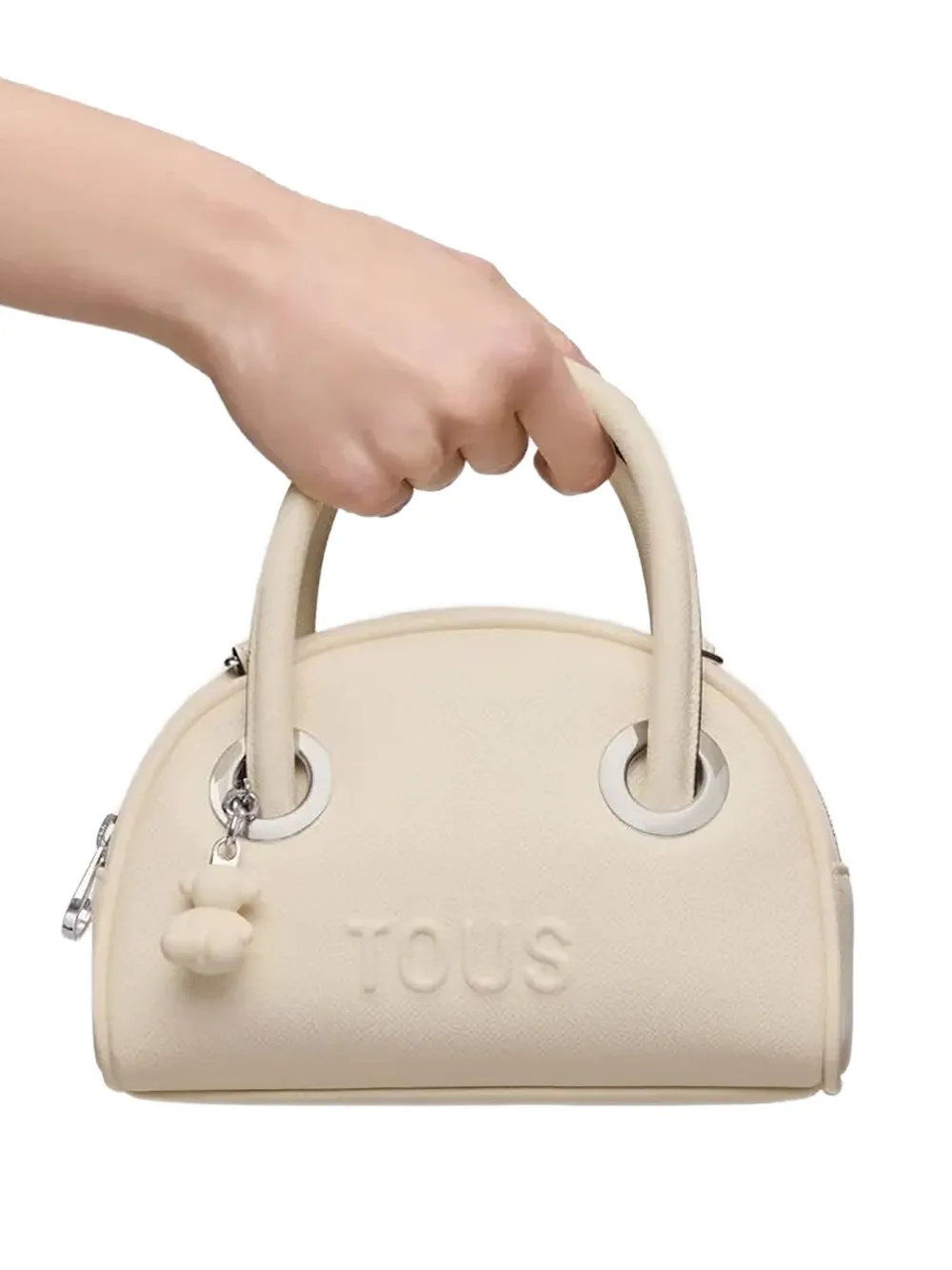 Tous Mini Poppy Dome-shaped Tote Bag In Neutral