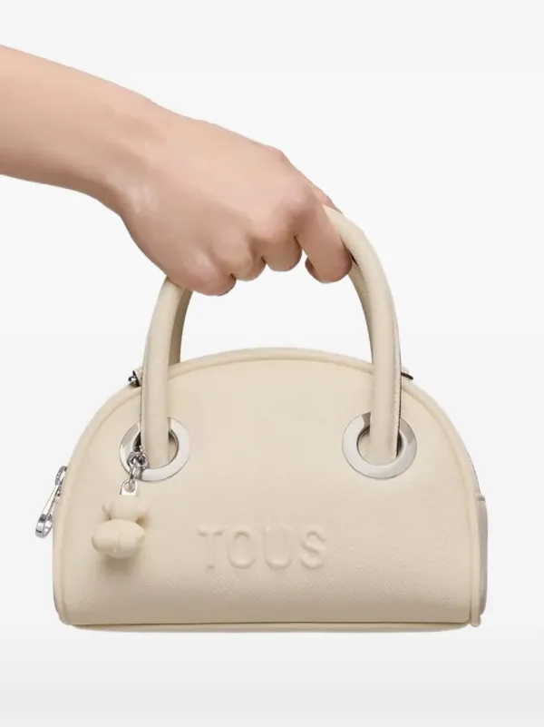 TOUS Mini Poppy dome-shaped Tote Bag Neutrals FARFETCH JO