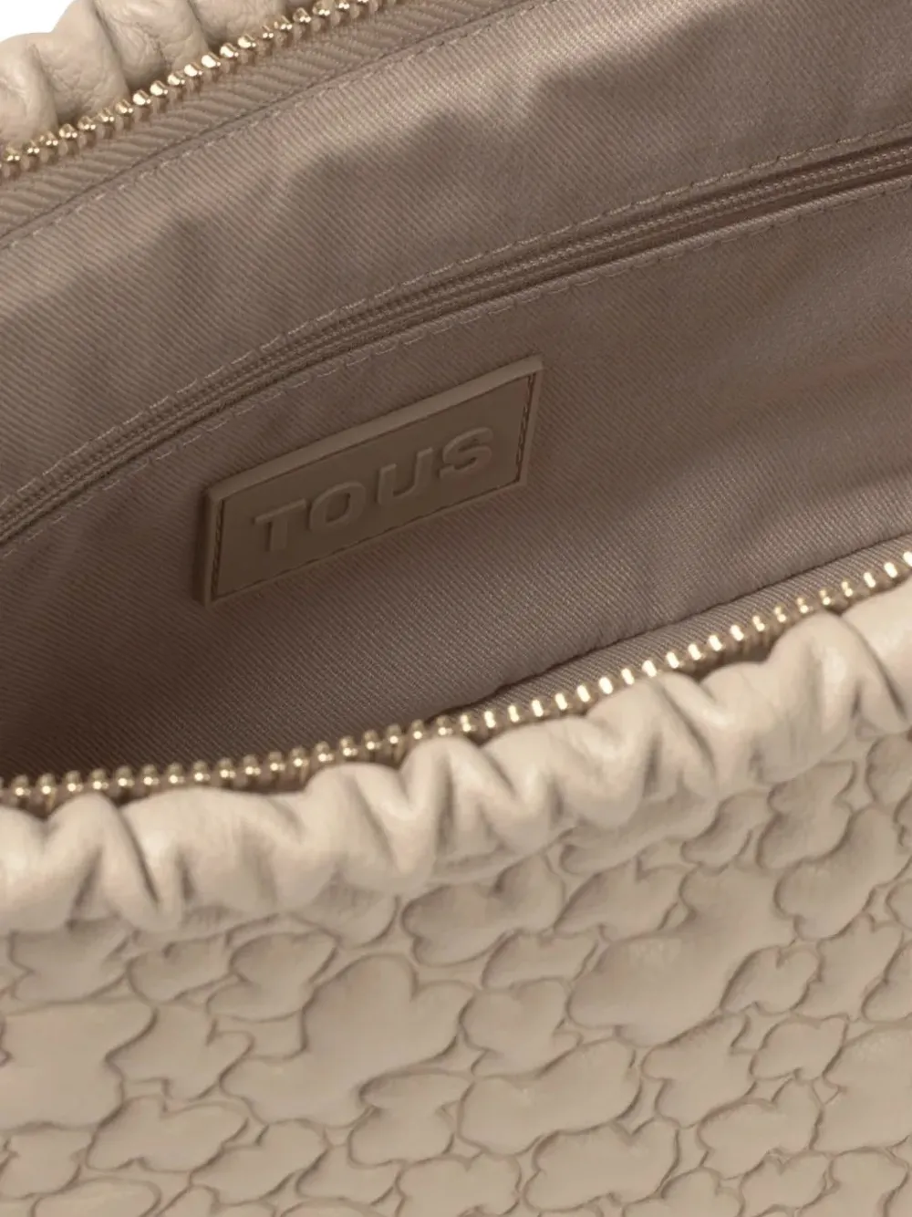 Tous Embossed Cross Body Bag In Brown
