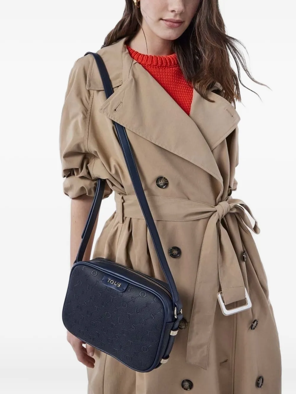TOUS monogram-embossed cross body bag | Blue | Image 1
