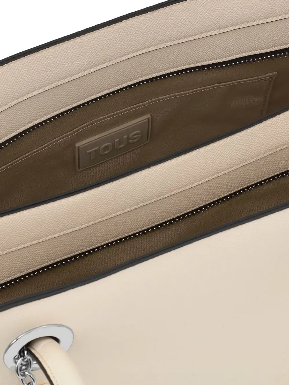 TOUS Grote shopper met logo-reliëf Beige