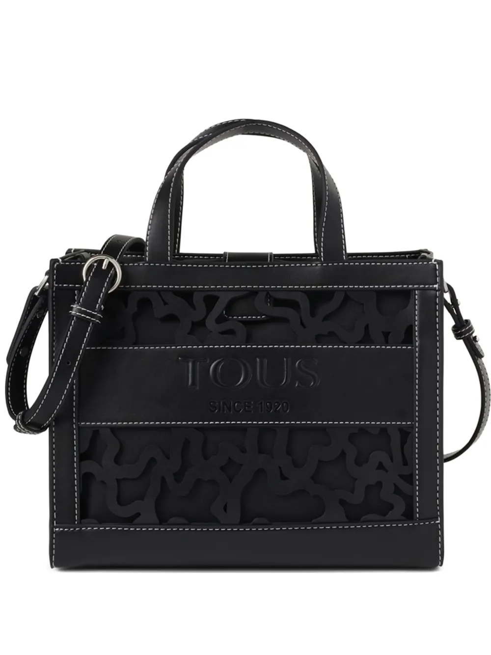 Tous Medium Amaya Kaos Shock Cut-out Tote Bag In Black