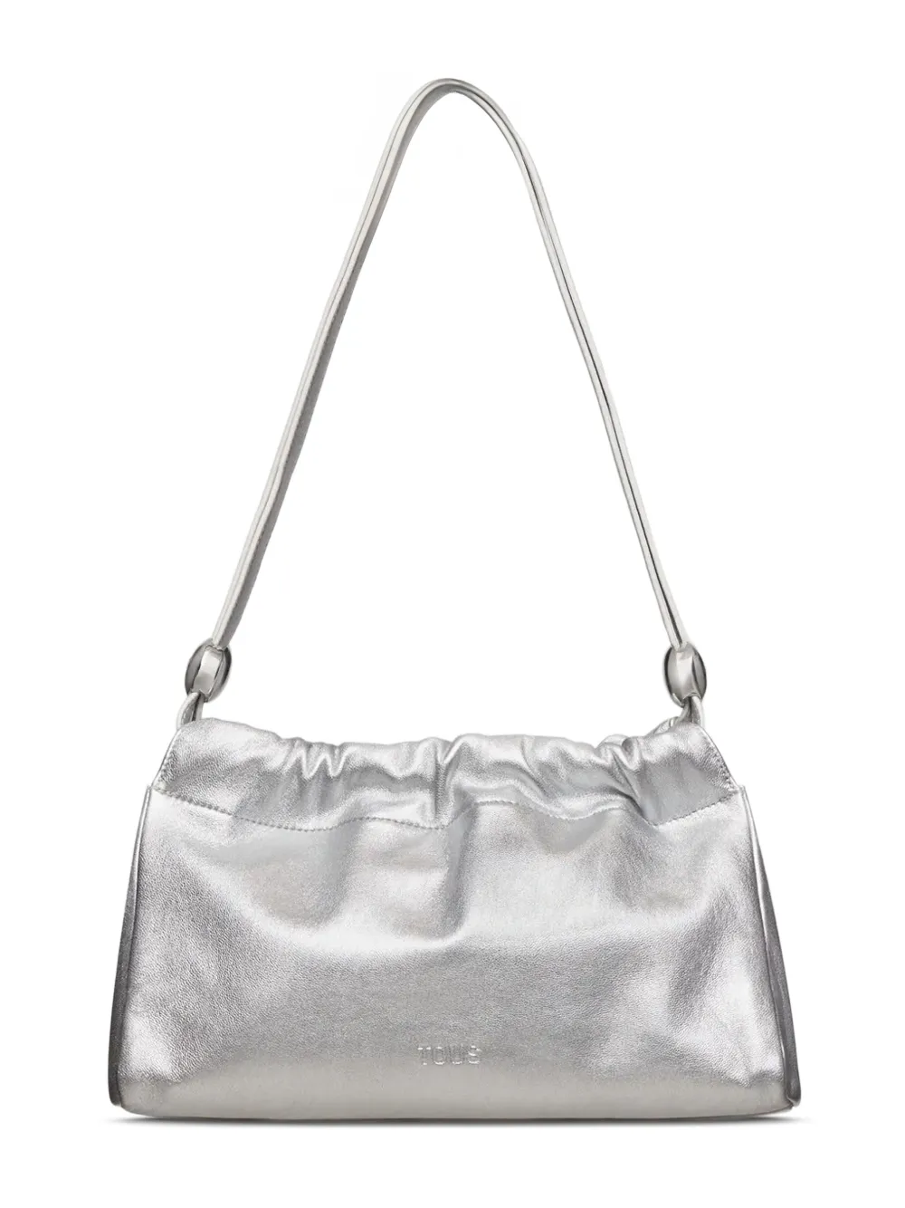 TOUS Gloss ギャザー レザーショルダーバッグ - グレー TOUS Gloss ギャザー レザーショルダーバッグ - グレー