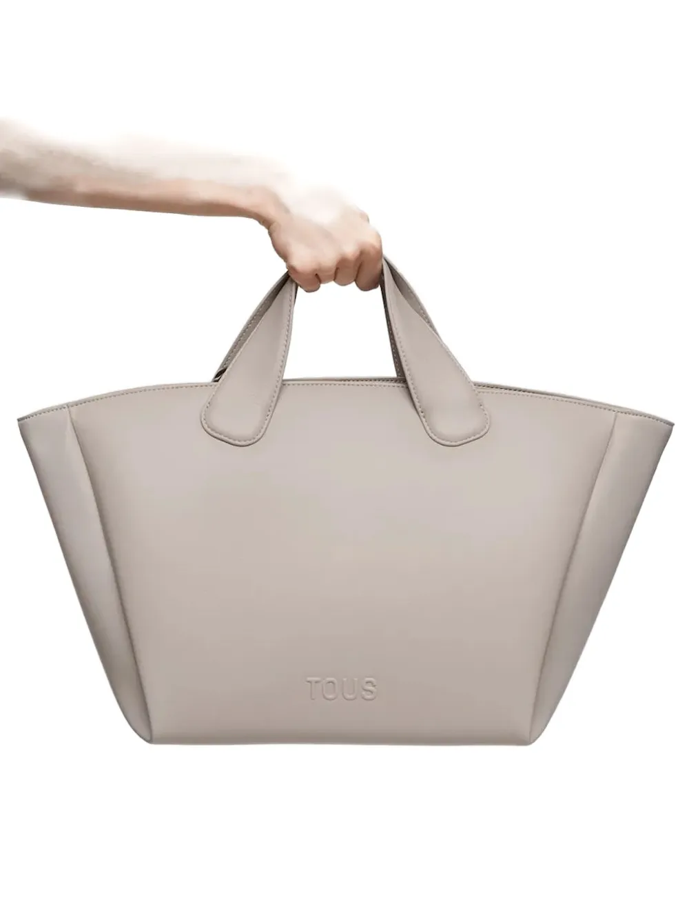 TOUS Shopper met logo-reliëf Beige