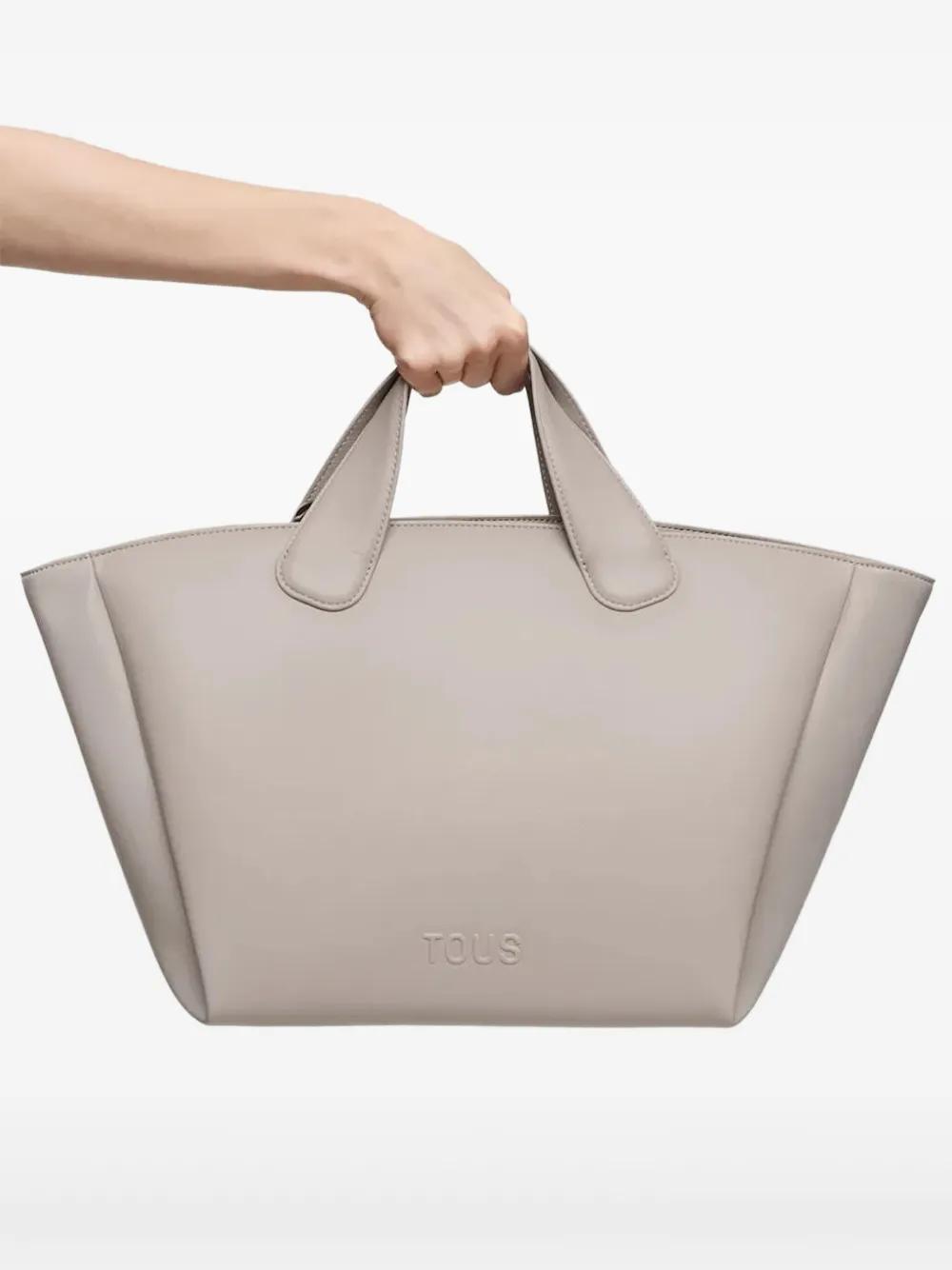 TOUS ロゴエンボス ハンドバッグ - ニュートラル TOUS ロゴエンボス ハンドバッグ - ニュートラル