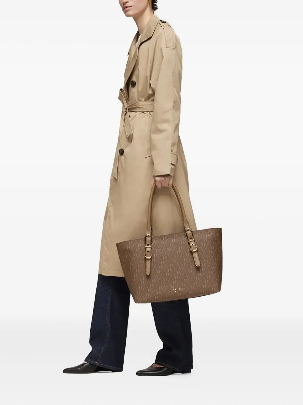 TOUS Shopper met monogram en gesp - Bruin