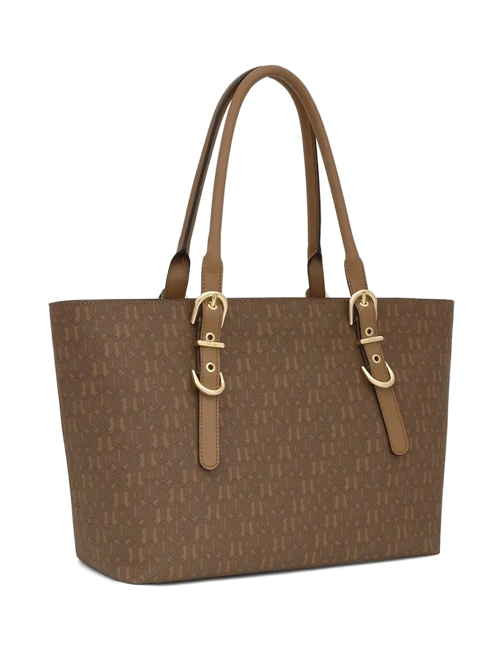 Tous Monogram Buckle Tote Bag In Brown