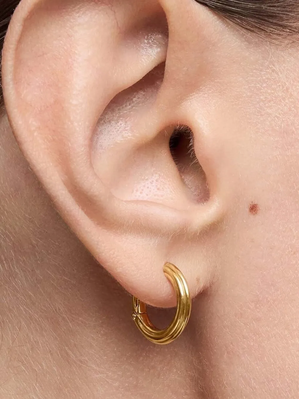 Polished-Finish Hoop Earrings