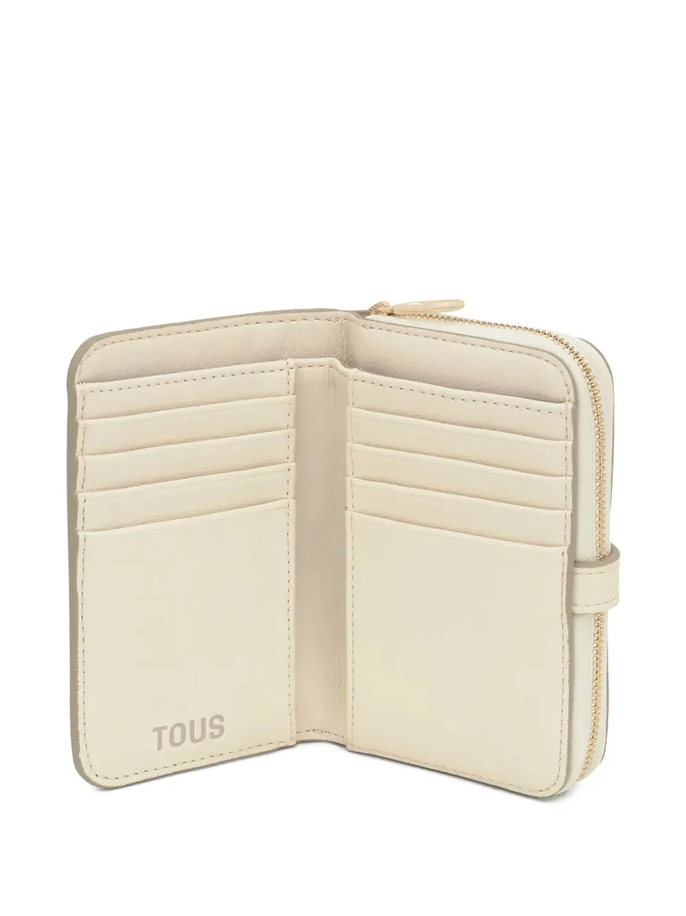 Tous Buckle Logo Wallet In Neutral