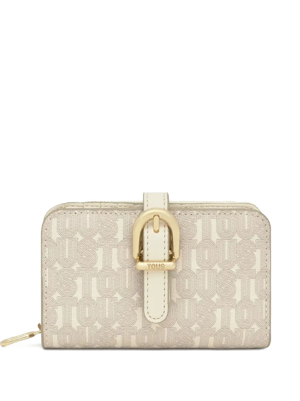 Tous Buckle Logo Wallet In Neutral