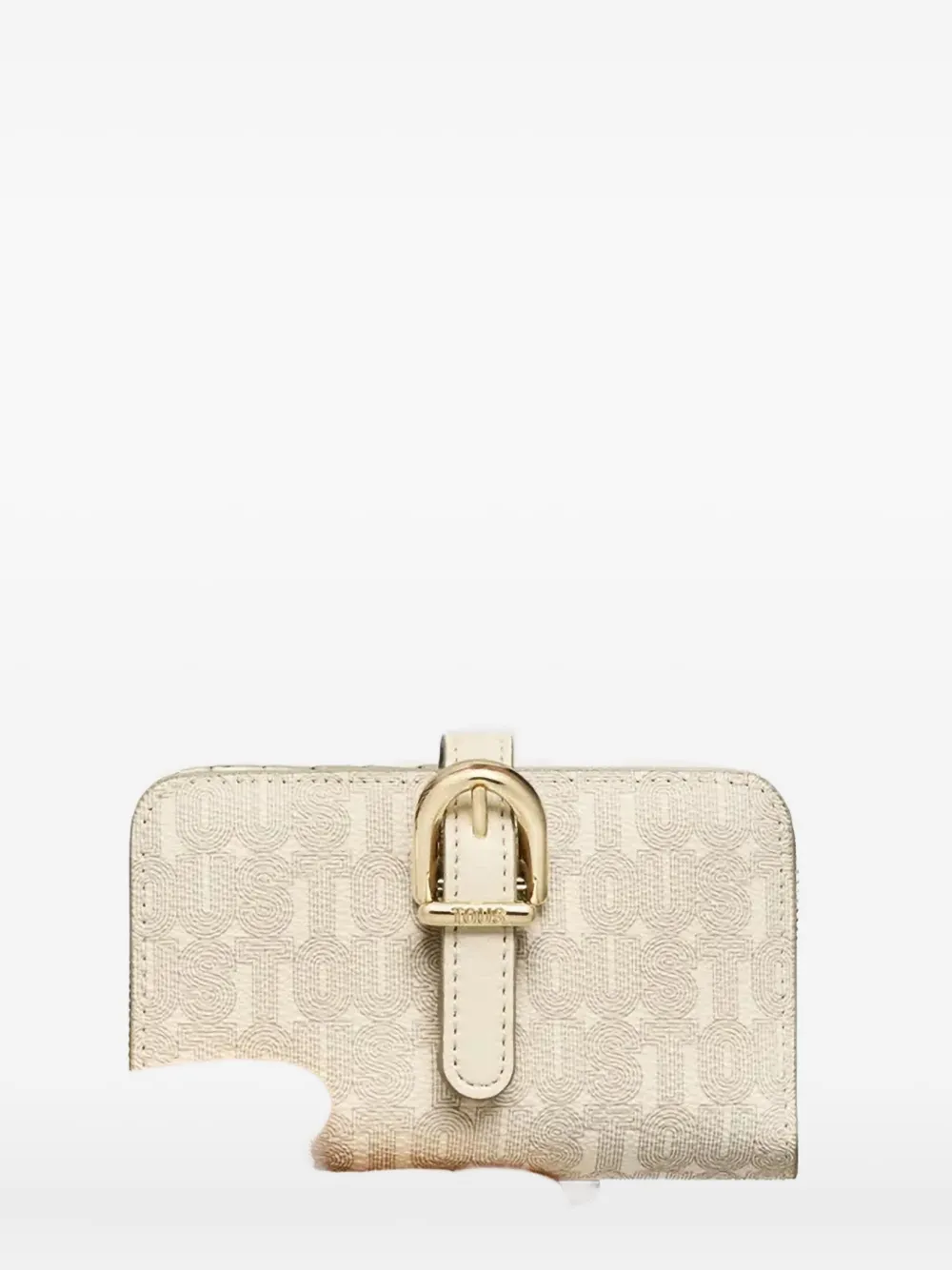 Tous Buckle Logo Wallet In Neutral