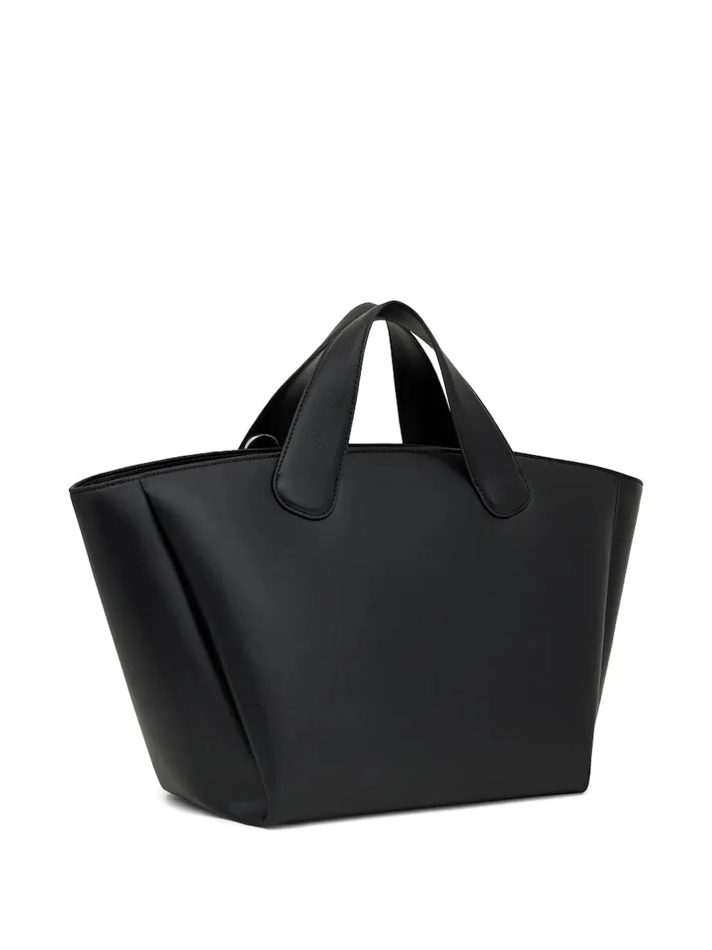 Tous Large Bloom Curved-handle Tote Bag In Black