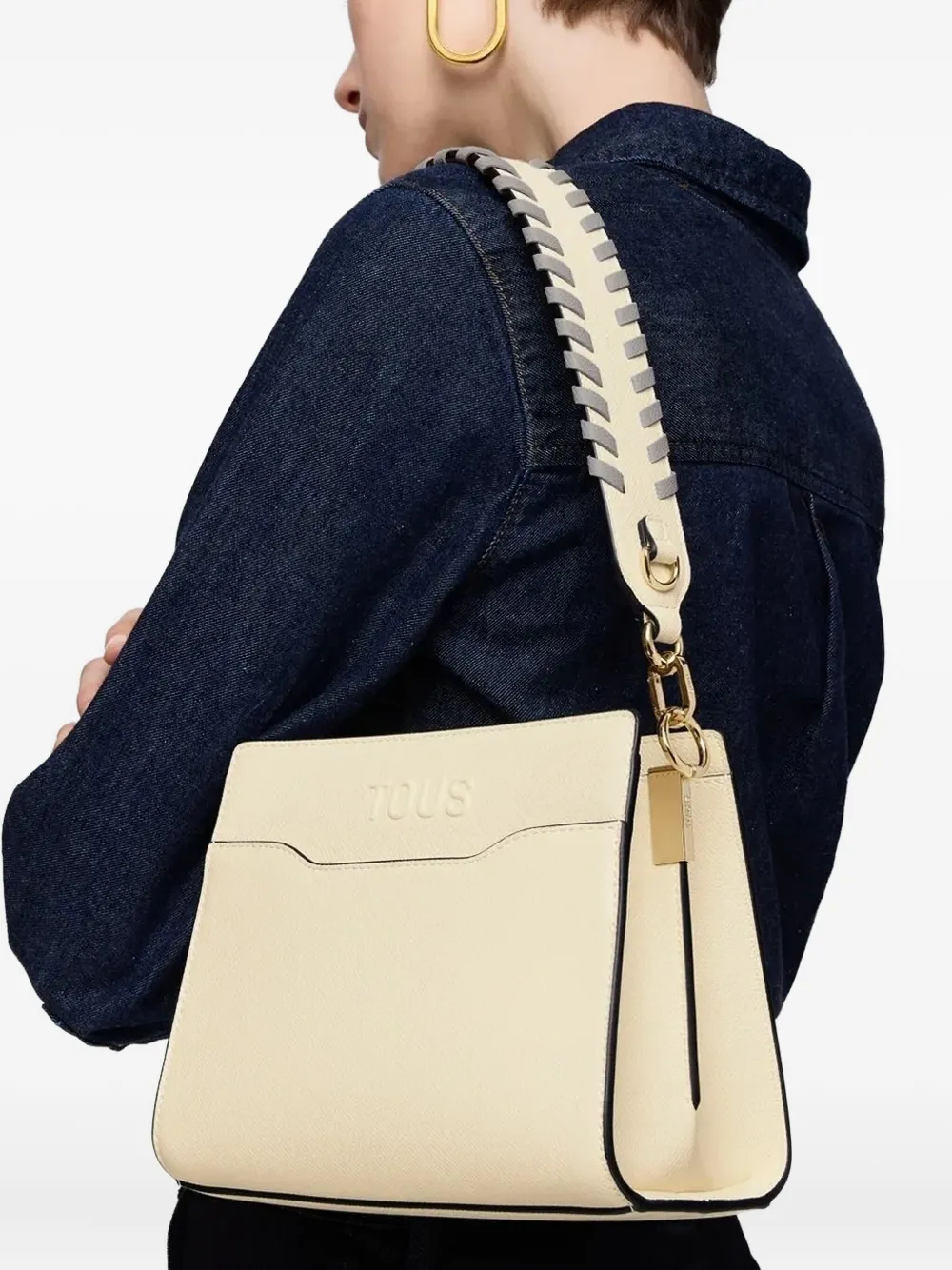 TOUS Leren shopper Beige
