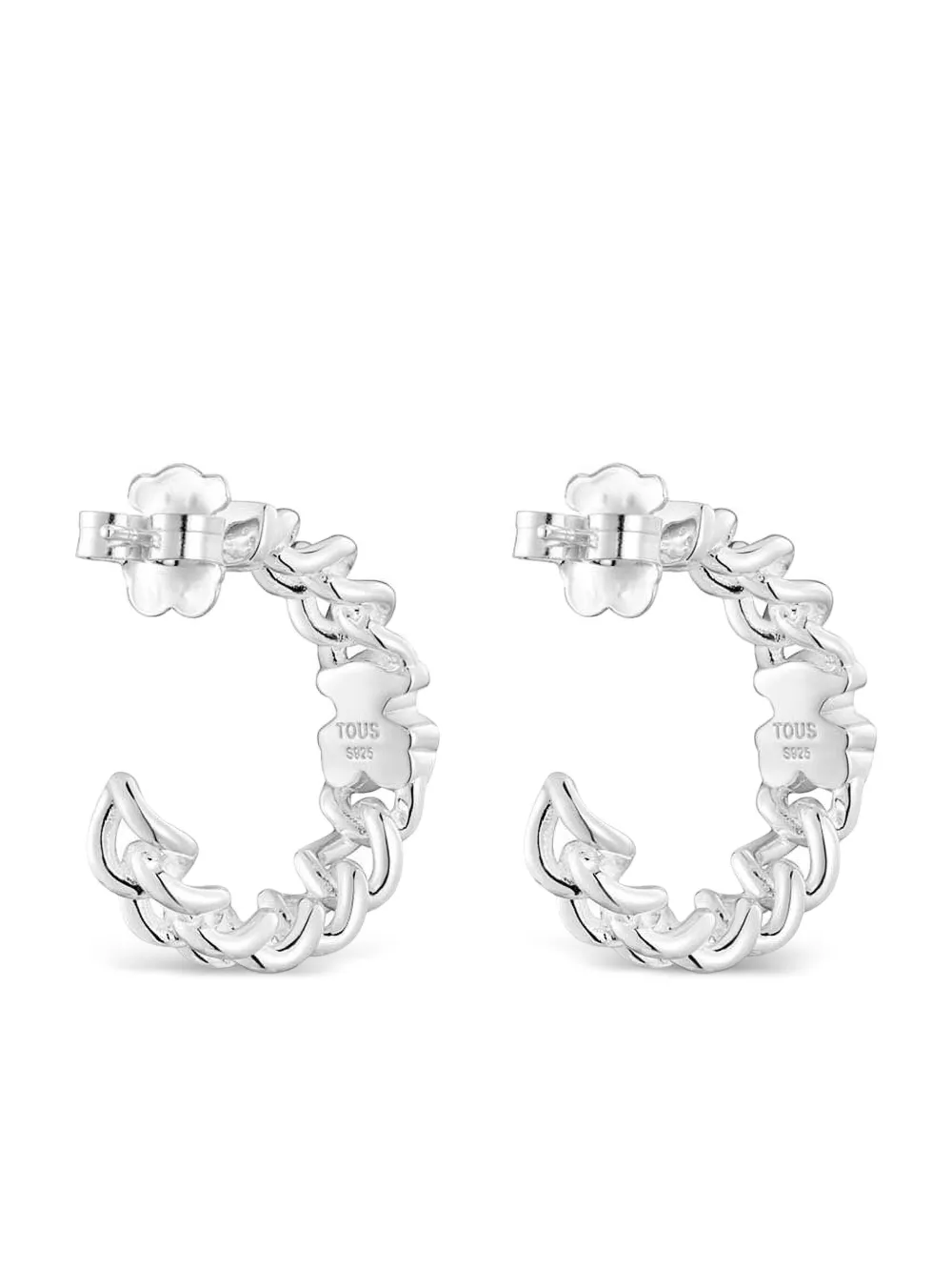 TOUS Oorringen met schakelketting - Zilver