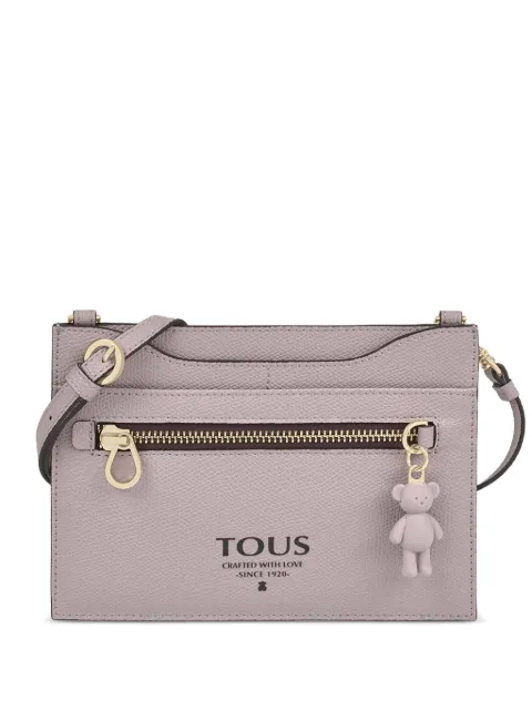 TOUS bear-charm zip-top wallet