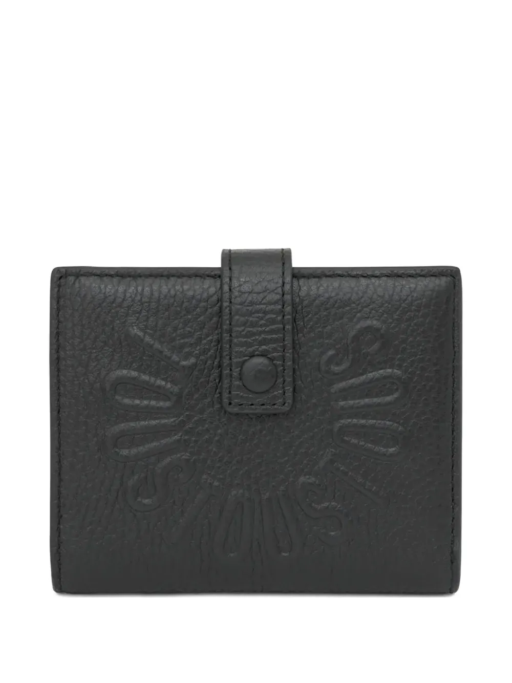 embossed logo wallet