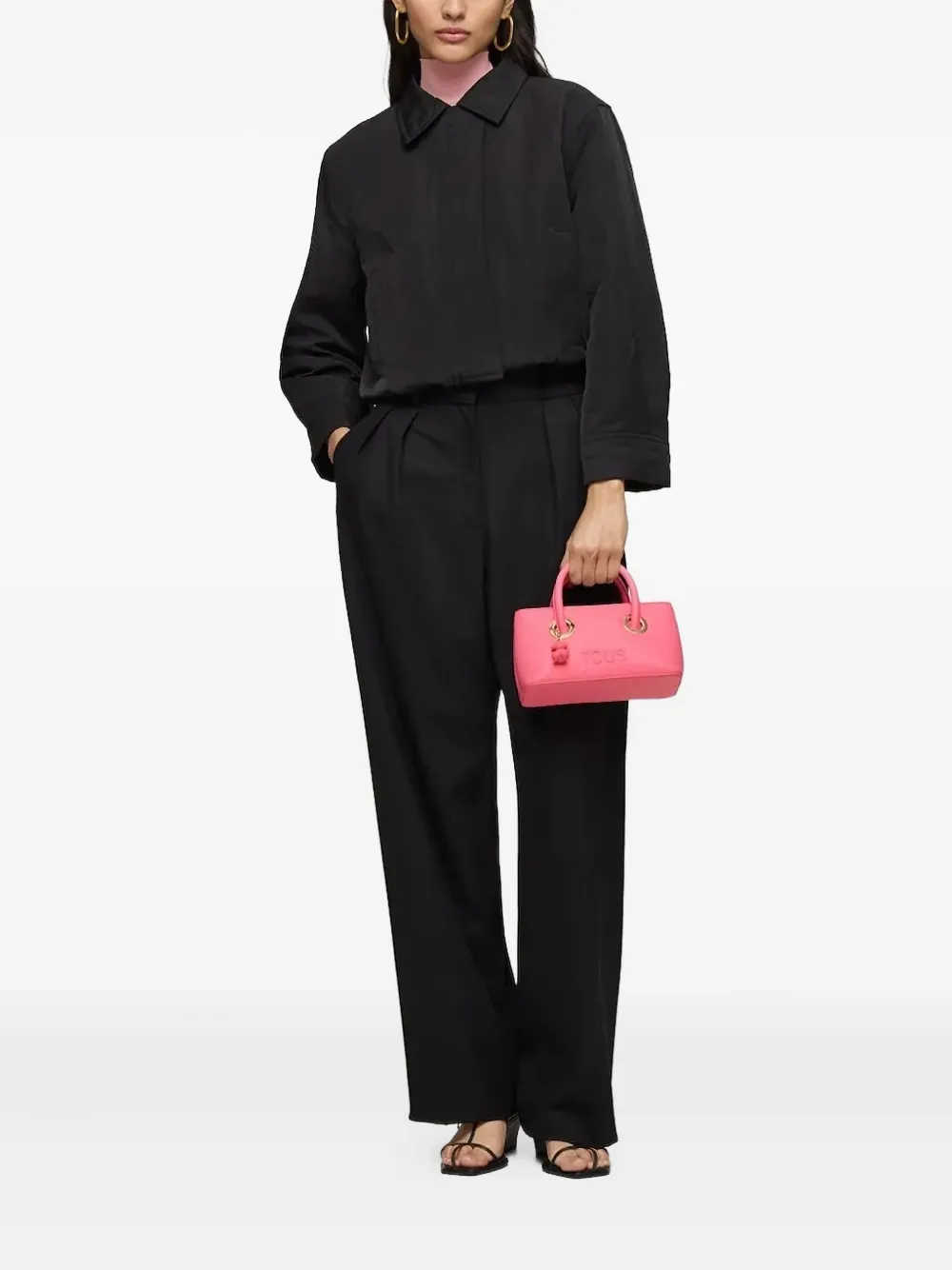 TOUS double-ring satchel Roze