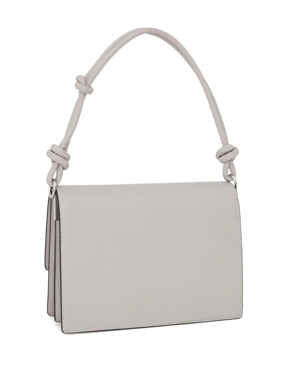 Tous Knotted-handle Embossed-logo Crossbody Bag In Gray