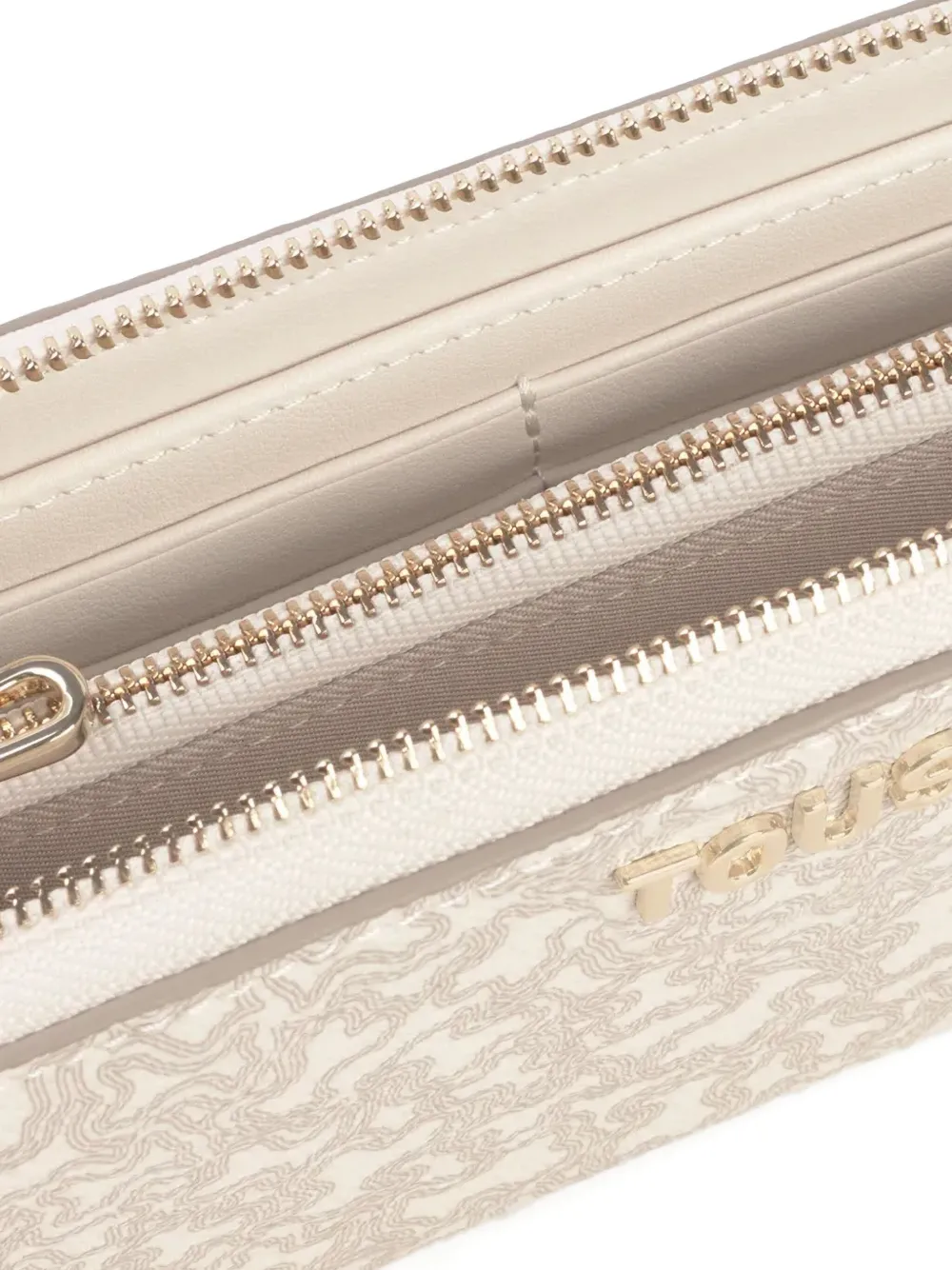 Tous Zip-around Floral Wallet In Neutral