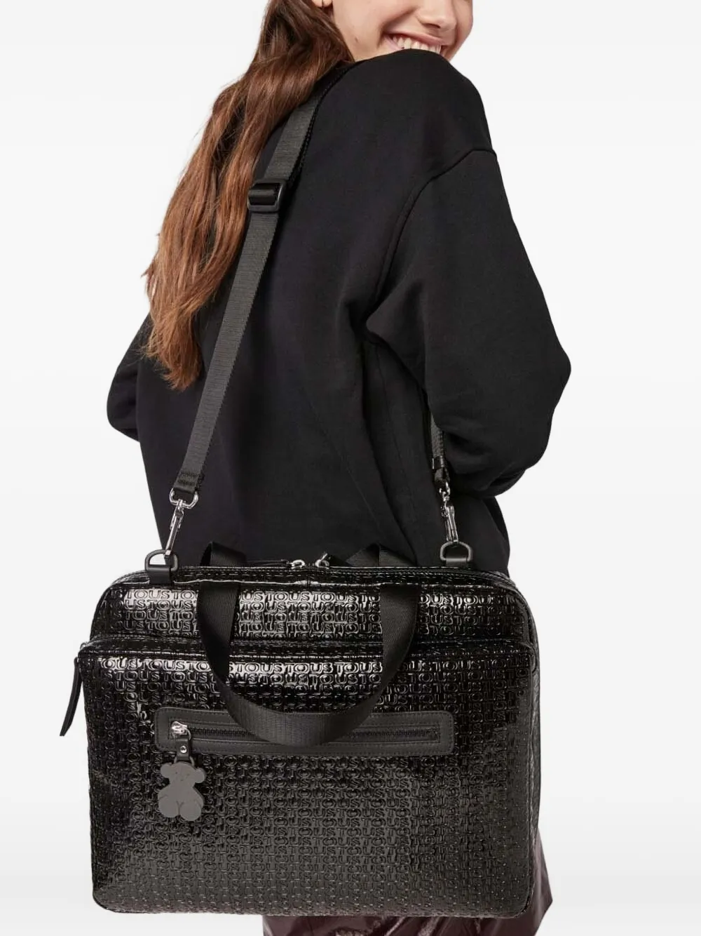 TOUS Lindsay laptoptas Zwart