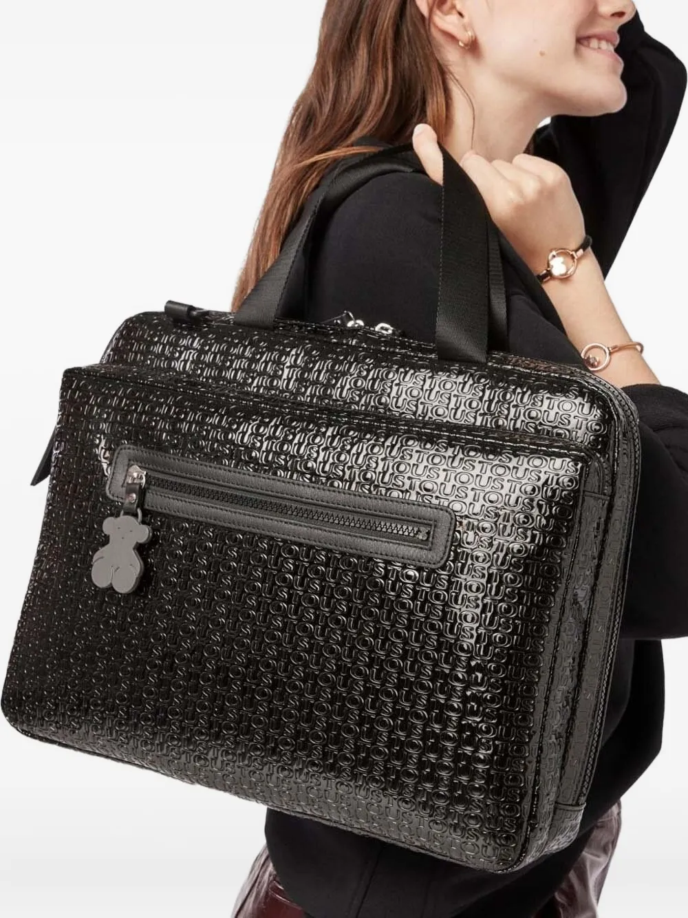 TOUS Lindsay laptoptas Zwart