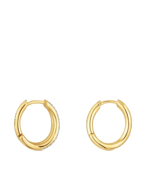 TOUS 18kt Gelbgoldcreolen mit Diamanten