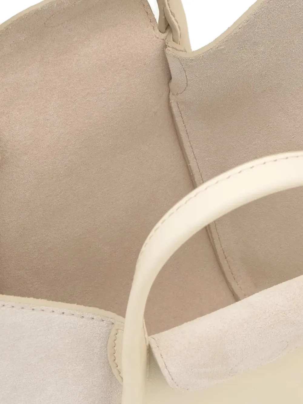 Tous Tulip Suede-panel Leather Tote Bag In White