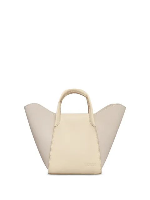 TOUS Tulip suede-panel leather tote bag