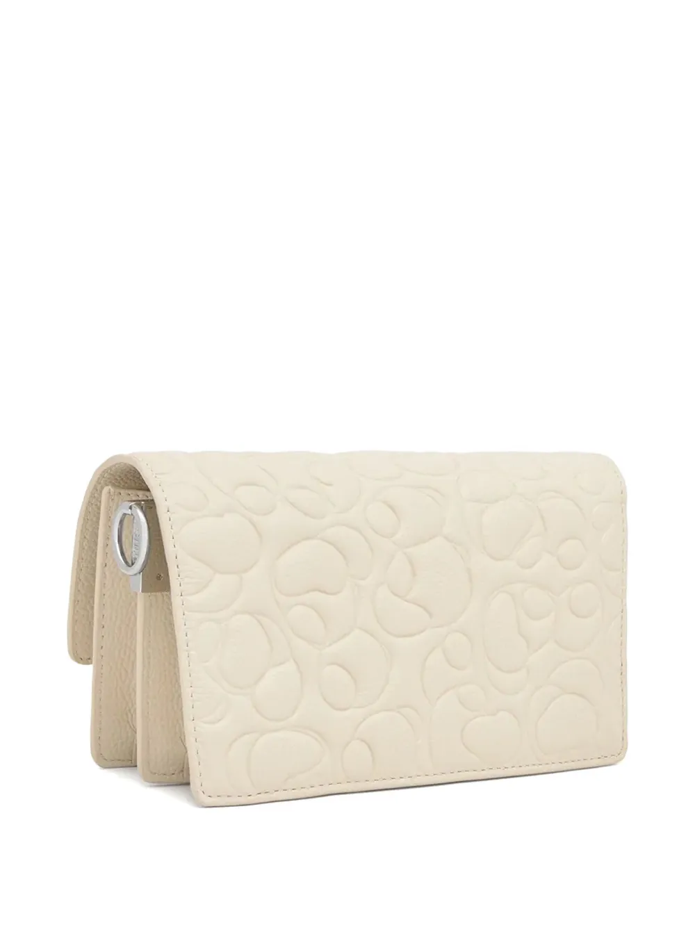 Tous Embossed-pattern Chain Bag In White