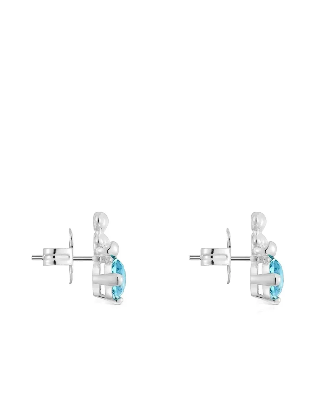 TOUS Oorbellen met saffier - Zilver