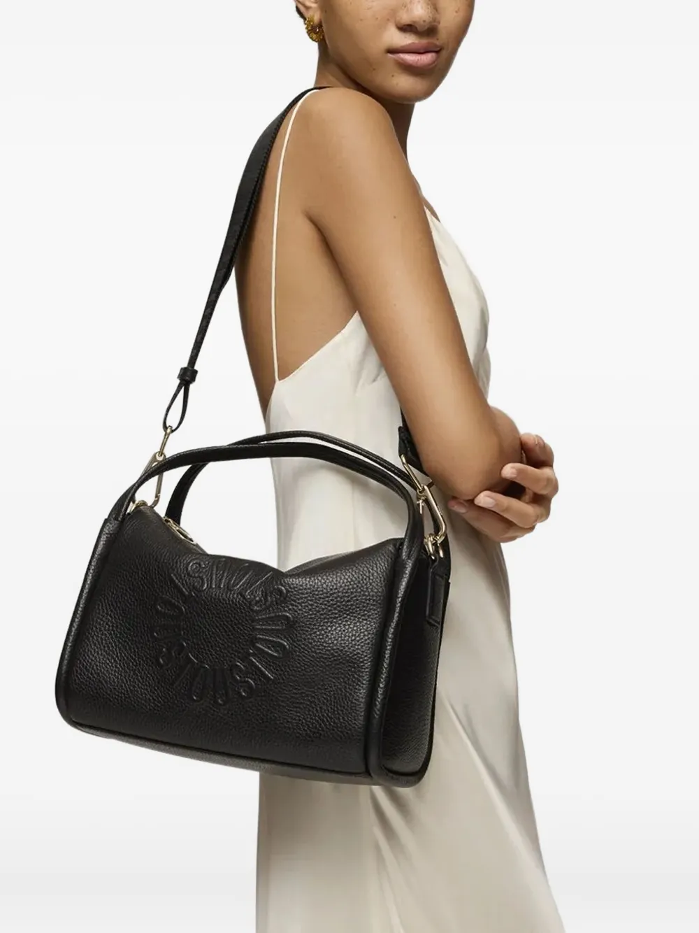 TOUS City shopper met logo-reliëf - Zwart