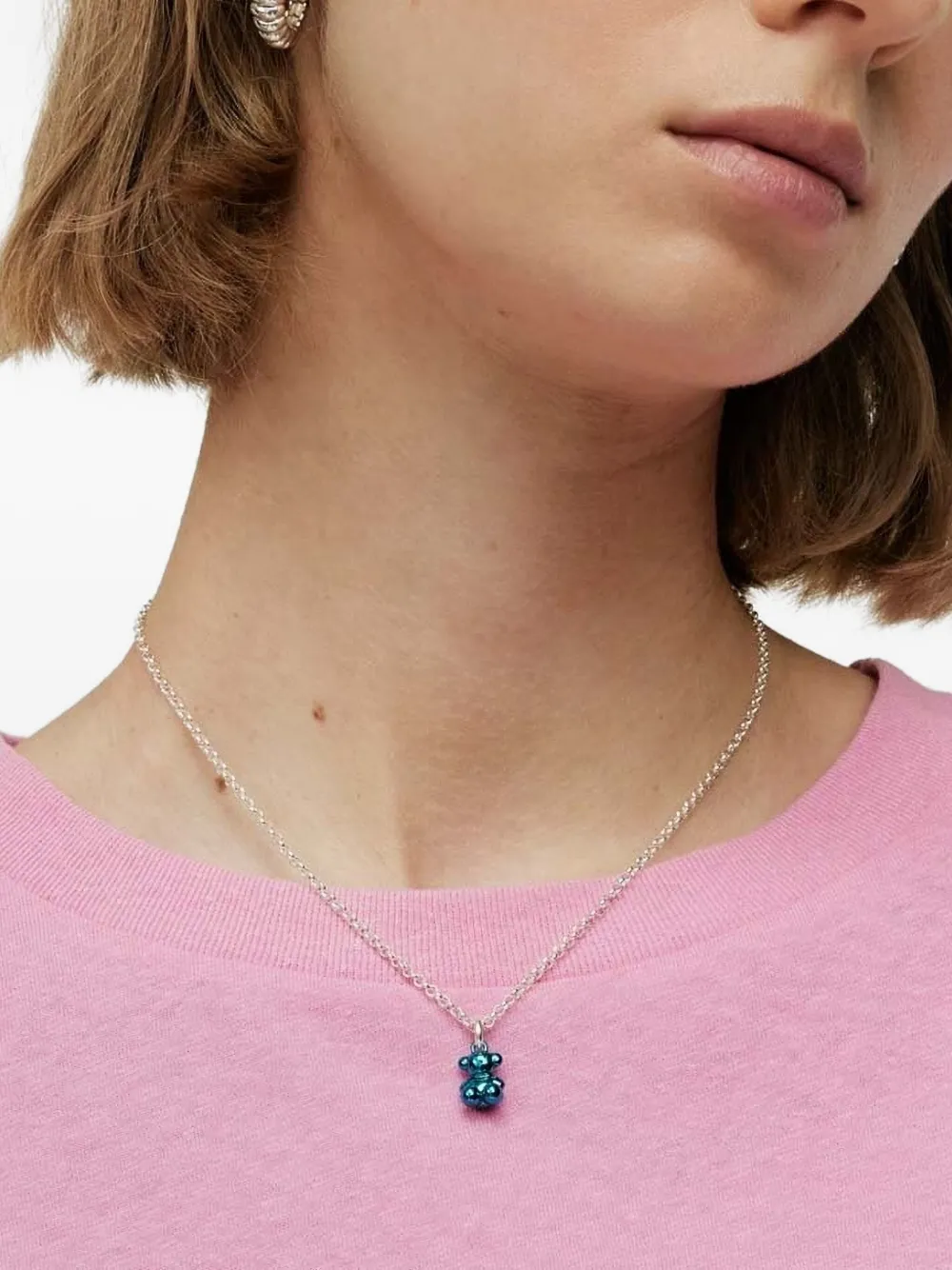 TOUS logo-bear pendant - Blauw