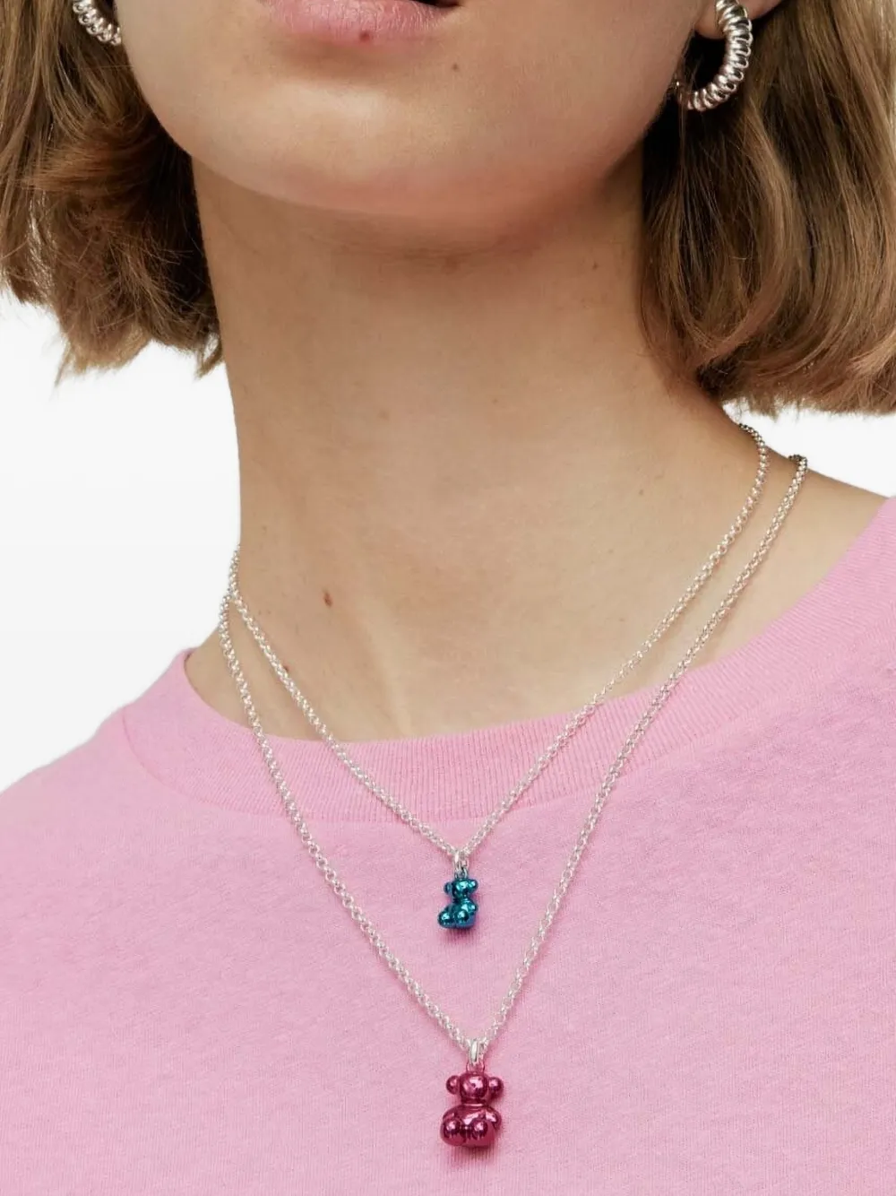 Tous Logo-bear Pendant In Blue