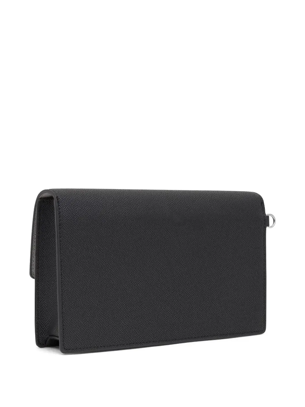 Tous Audree Saffiano Embossed-panel Clutch In Black