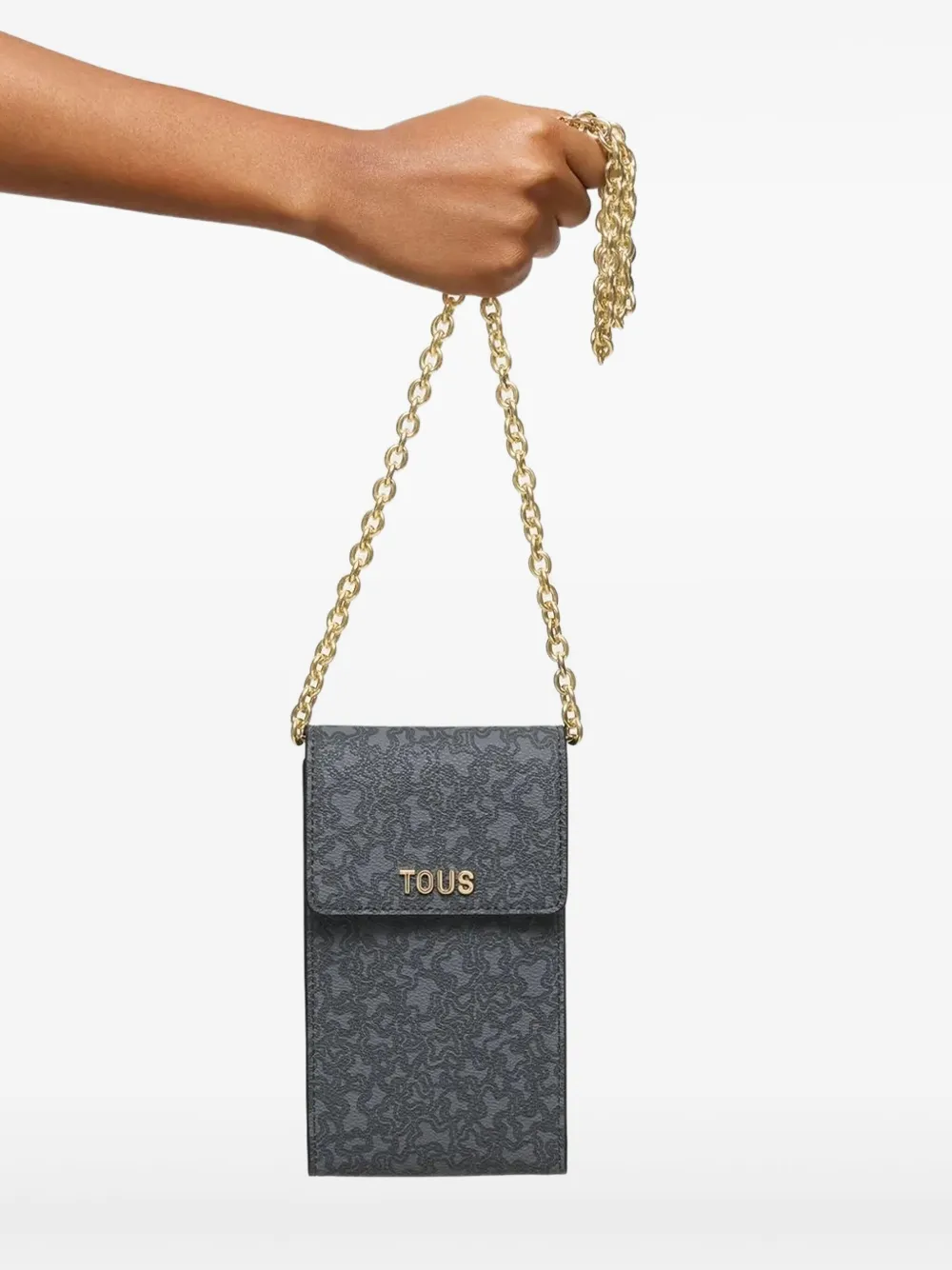 TOUS leather phone case - グレー TOUS leather phone case - グレー