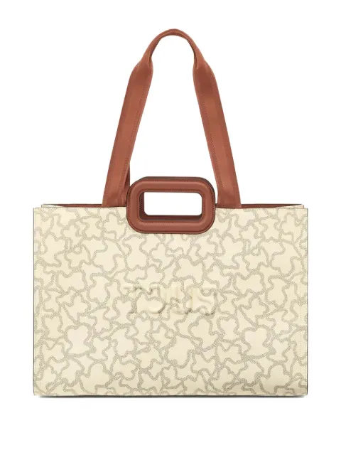 TOUS bear-print top-handle tote bag