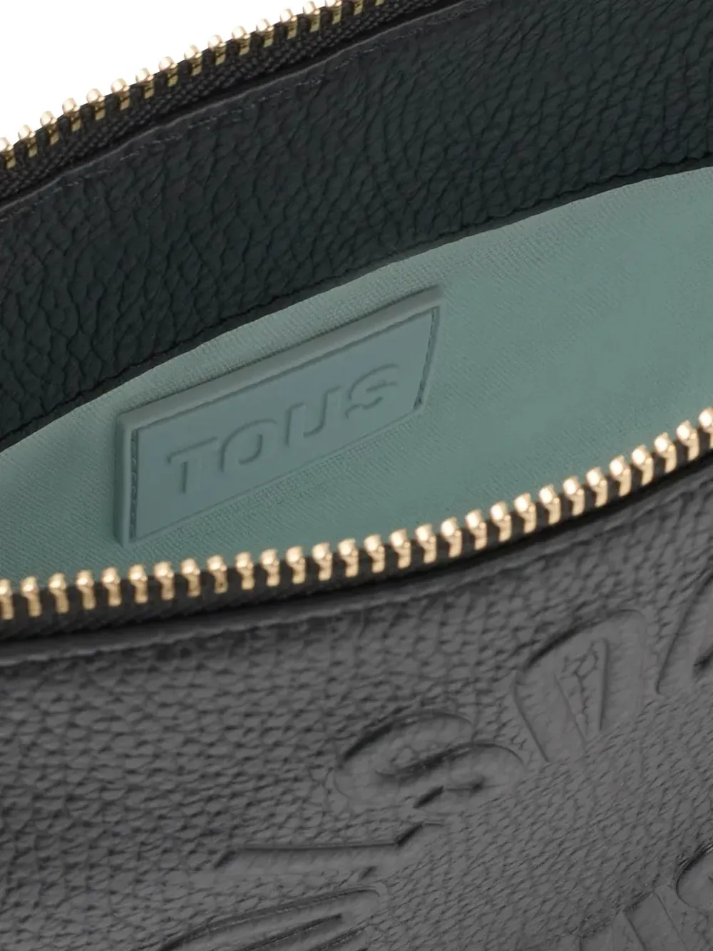 Tous Embossed-logo Cross-body Bag In Black
