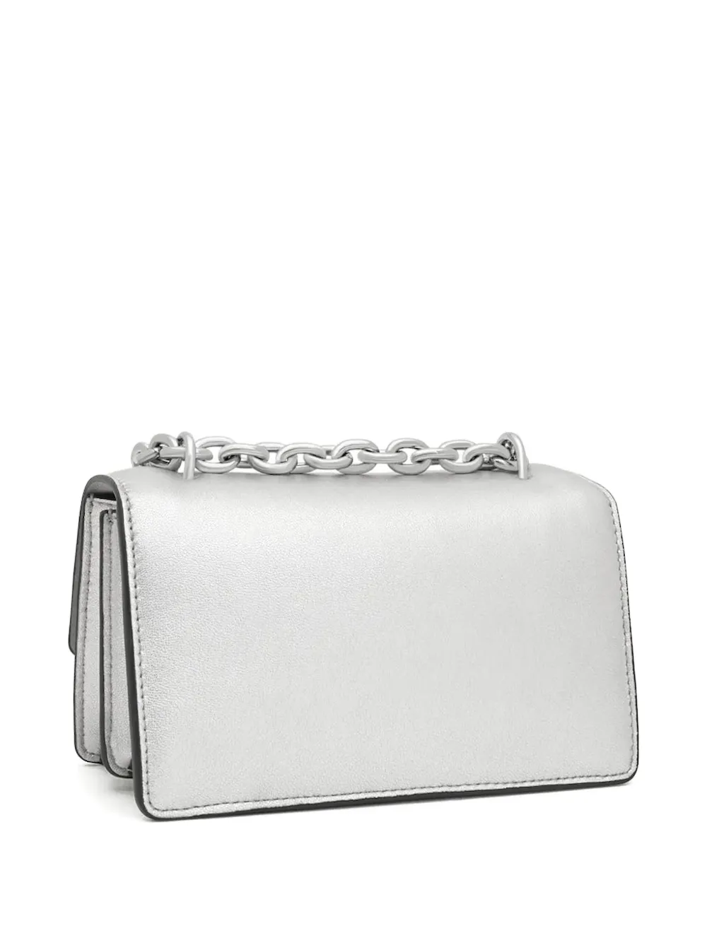Tous Audree Chain-strap Flap Shoulder Bag In Silver