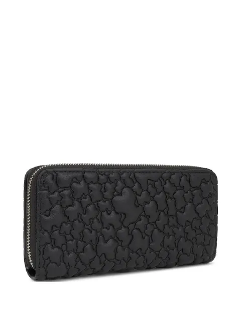 TOUS logo-embossed zip-around wallet