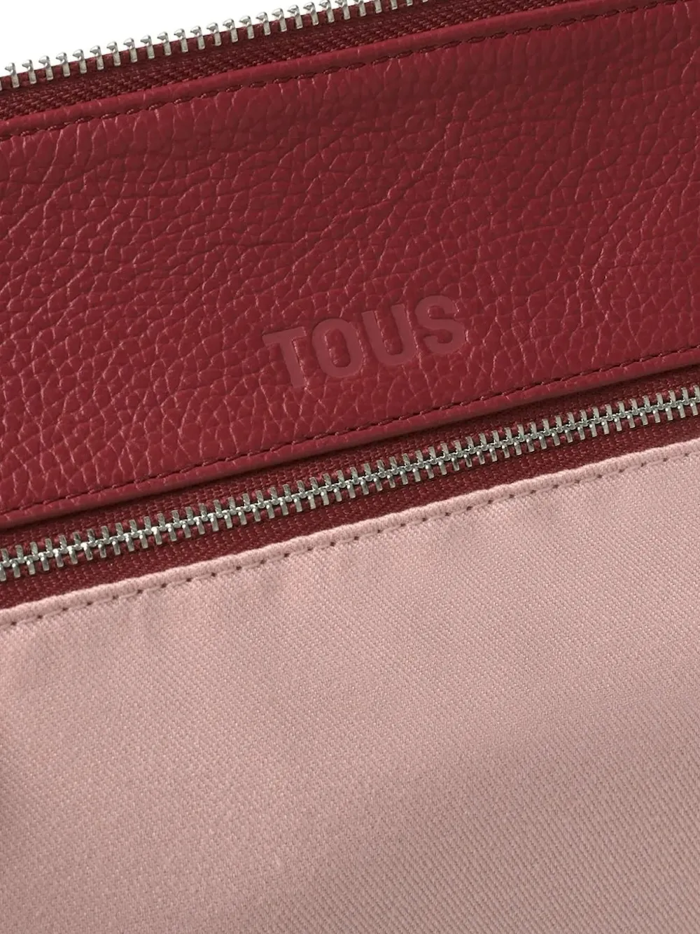 TOUS Leren shopper met gespdetail Rood