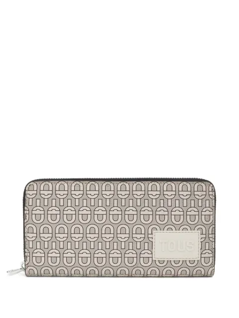 TOUS monogram zip-around wallet