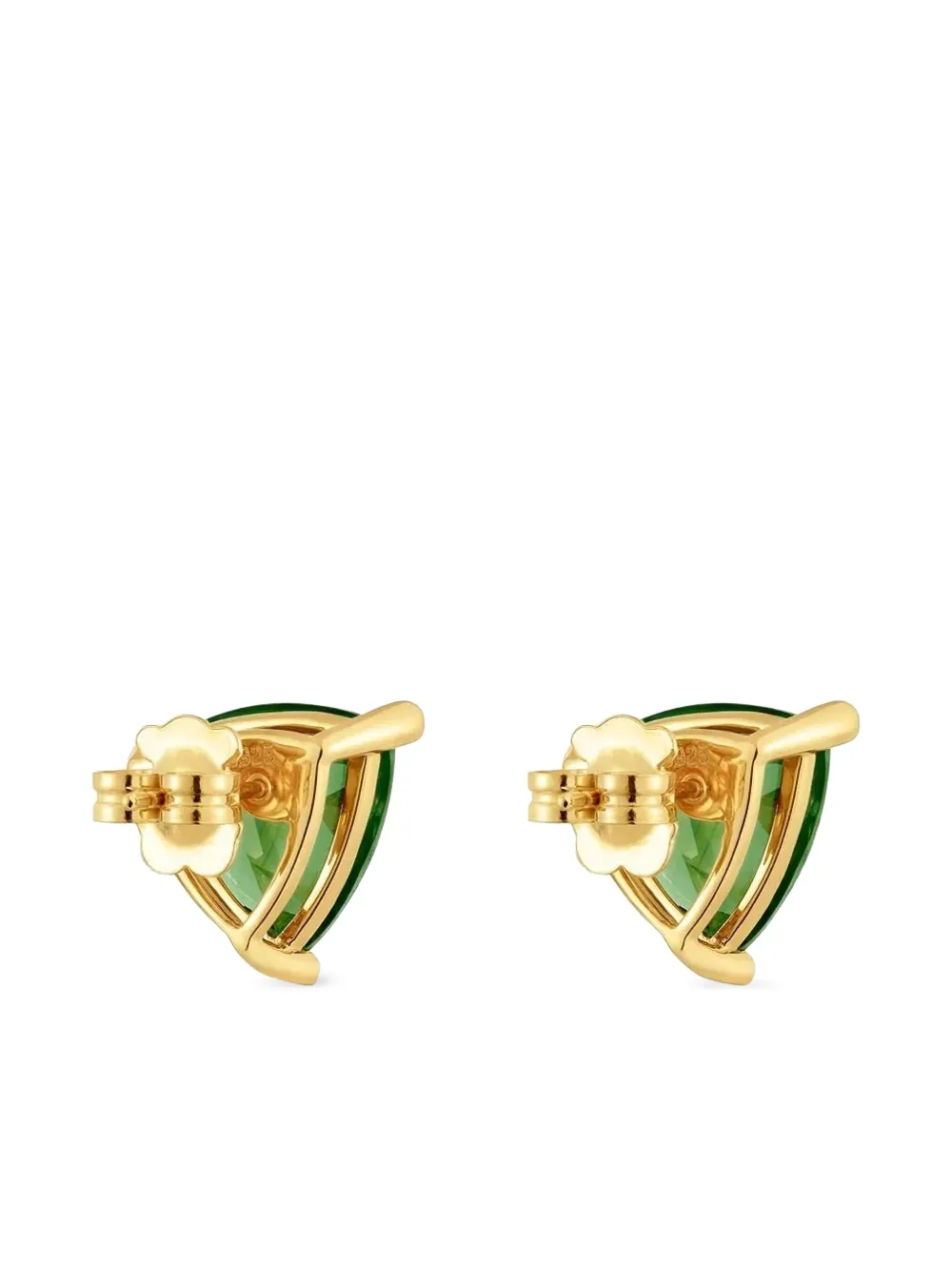  Tous Lgg Gold-tone Triangular Stone Earrings - Gold Silver 