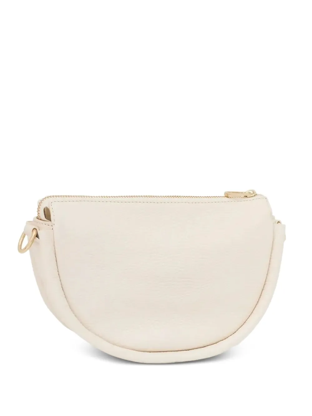 Tous Embossed Half-moon Crossbody Bag In White