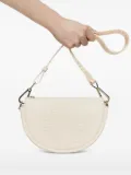 TOUS embossed half-moon crossbody bag - White