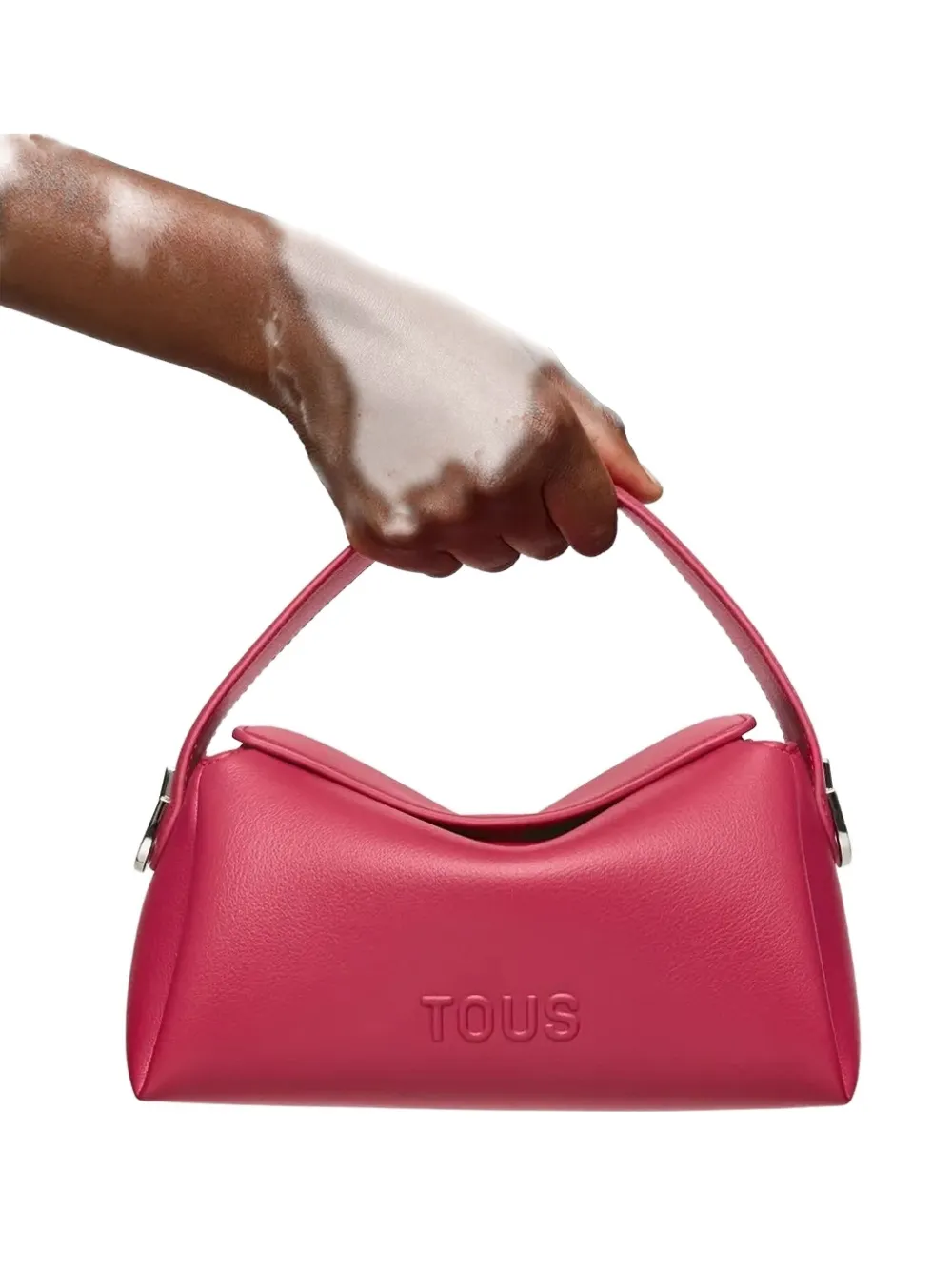 Tous Embossed-logo Top-handle Tote Bag In Pink